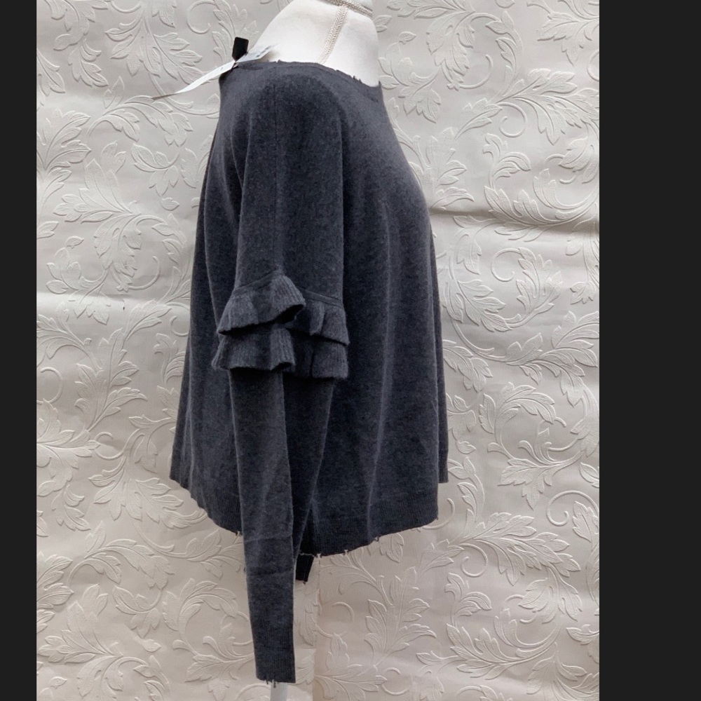 SOLD‼️CURRENT/ELLIOTT🌸The Ruffle Sweater Wool - Picture 5 of 8
